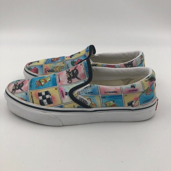 VANS "Off The Wall" Los Vans Loteria Slip Ons Unisex: Men's 5m Women's 6.5M RARE - Picture 3 of 10